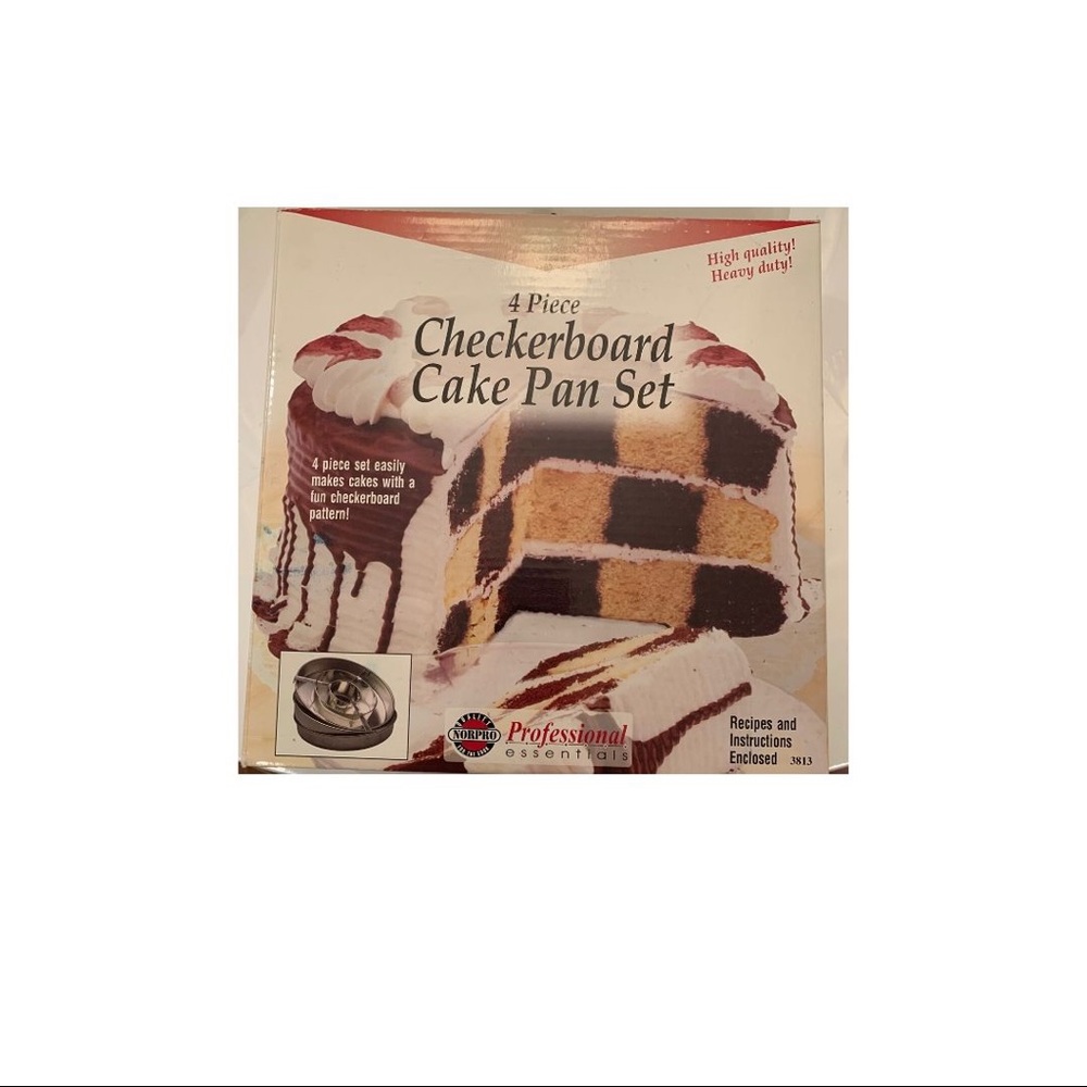 10 inch nonstick cake pan - checkerboard
